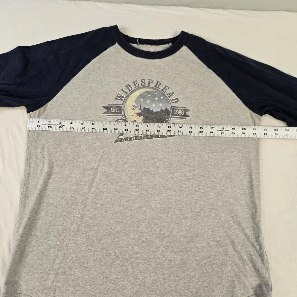 Widespread Panic Raglan Baseball T-shirt 1986 Athens, GA Moon Stars Size Large - Picture 5 of 10